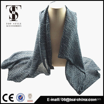 2015 new design printed viscose black scarves shawls